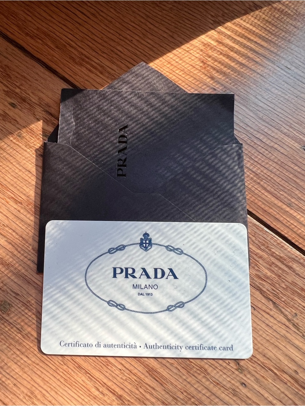 Prada Saffiano Double zip Lux in Argilla + Strap, Authenticity Card Style#BN2274 - Picture 8 of 16